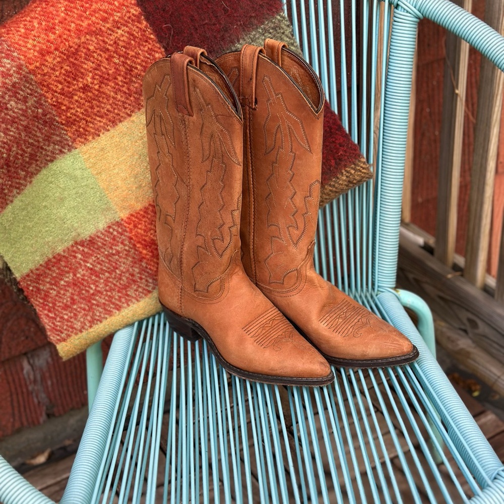 Vintage Dan Post x Marlboro 1995 Cowboy Boots size 6.5 Men